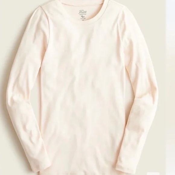 J. Crew Tops - J Crew Women’s Ivory Perfect Fit Long Sleeve Crewneck T—Shirt